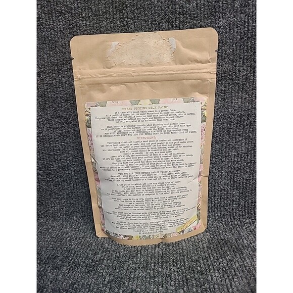 NEW Sweet Pickins Milk Paint  6 Oz ( Makes 1 Pint) Purple Posies - Picture 3 of 3